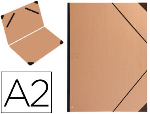 Pasta de elasticos clairefontaine din a2 em kraft castanho , Clairefontaine , 78608 , 3329680444001